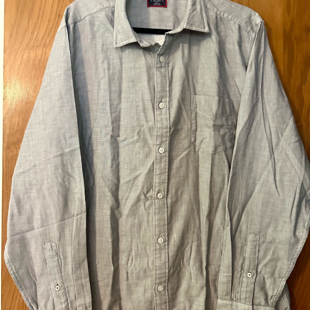 UNTUCKit XXL slim fit Gray Casual Button Down Shirt